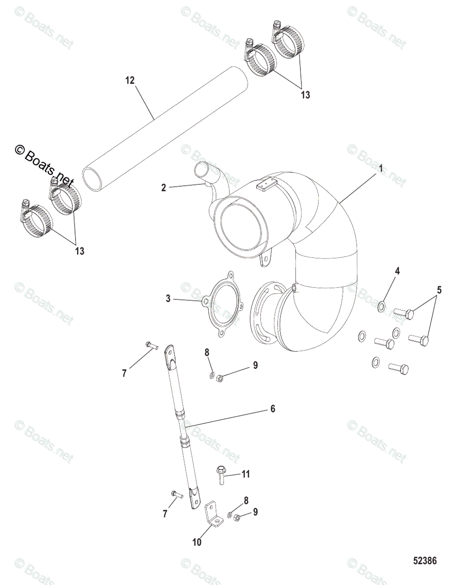 Схема узла Riser, Exhaust, Qsb 6.7