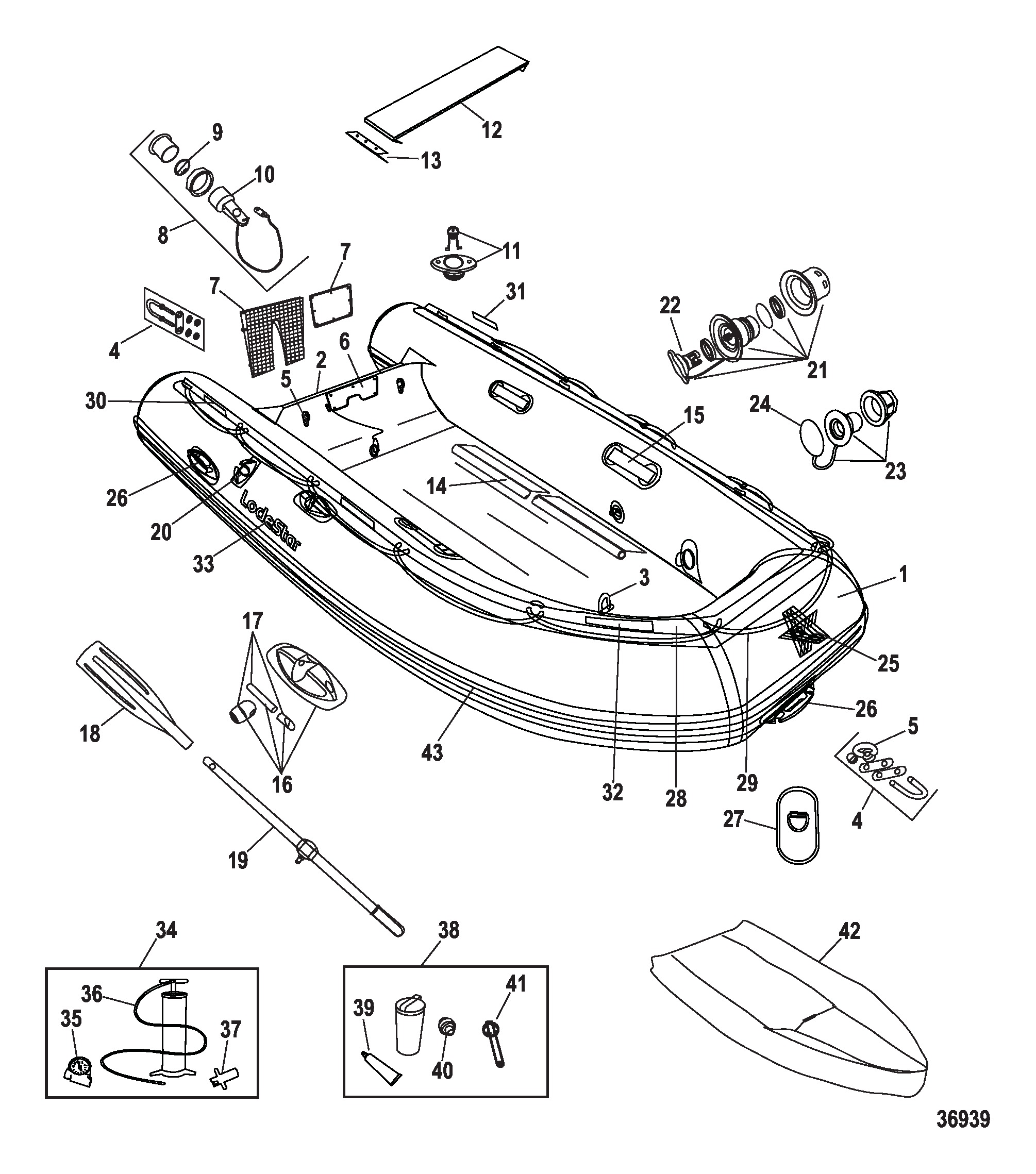 Схема узла Модели Rib Open (260 / 290 / 320)
