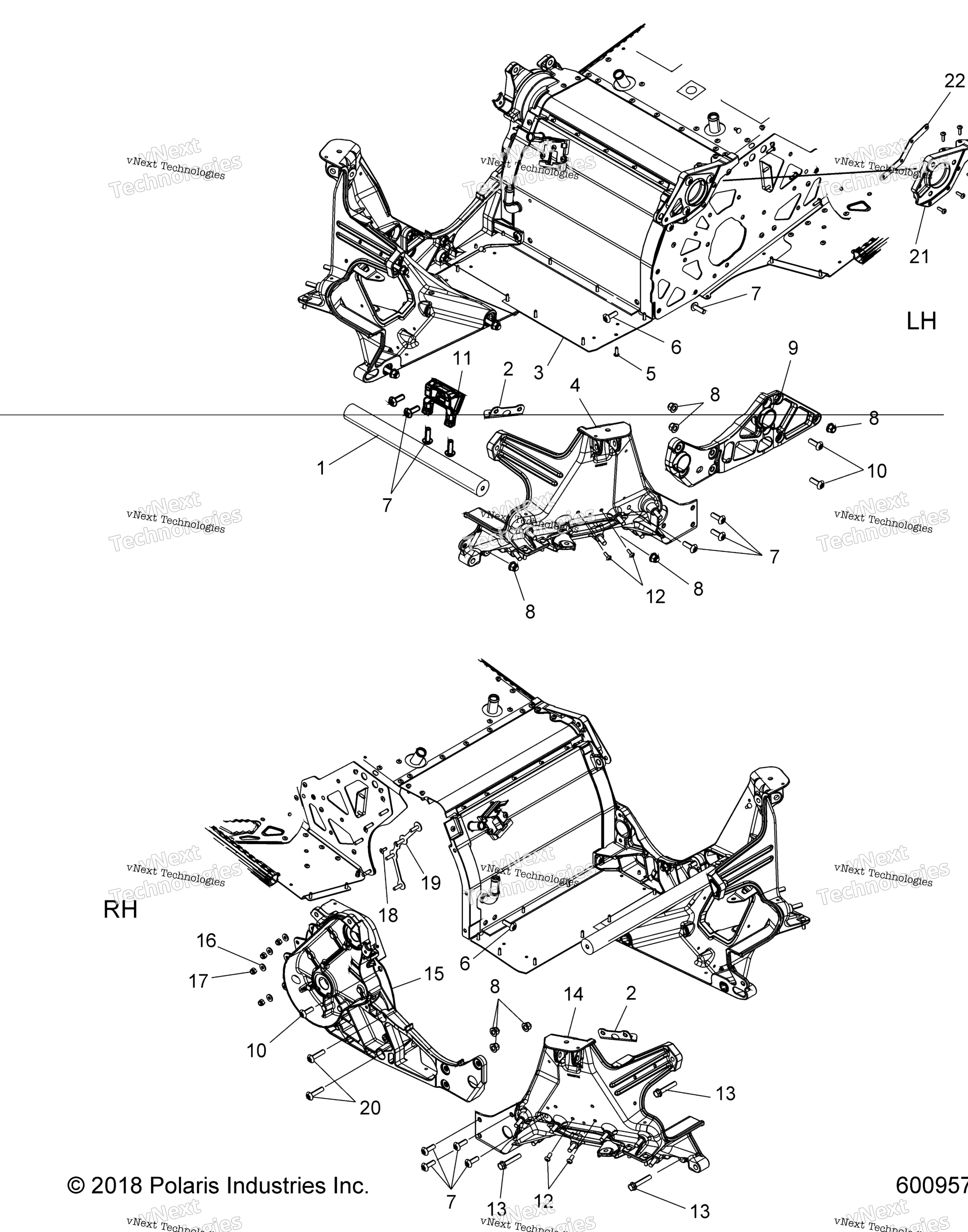 Схема узла Chassis, Bulkhead Asm. All Options