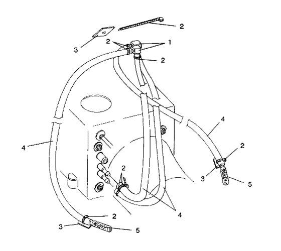 Схема узла Water Siphon (Sl 650 / B934058) Для Polaris Sl 650