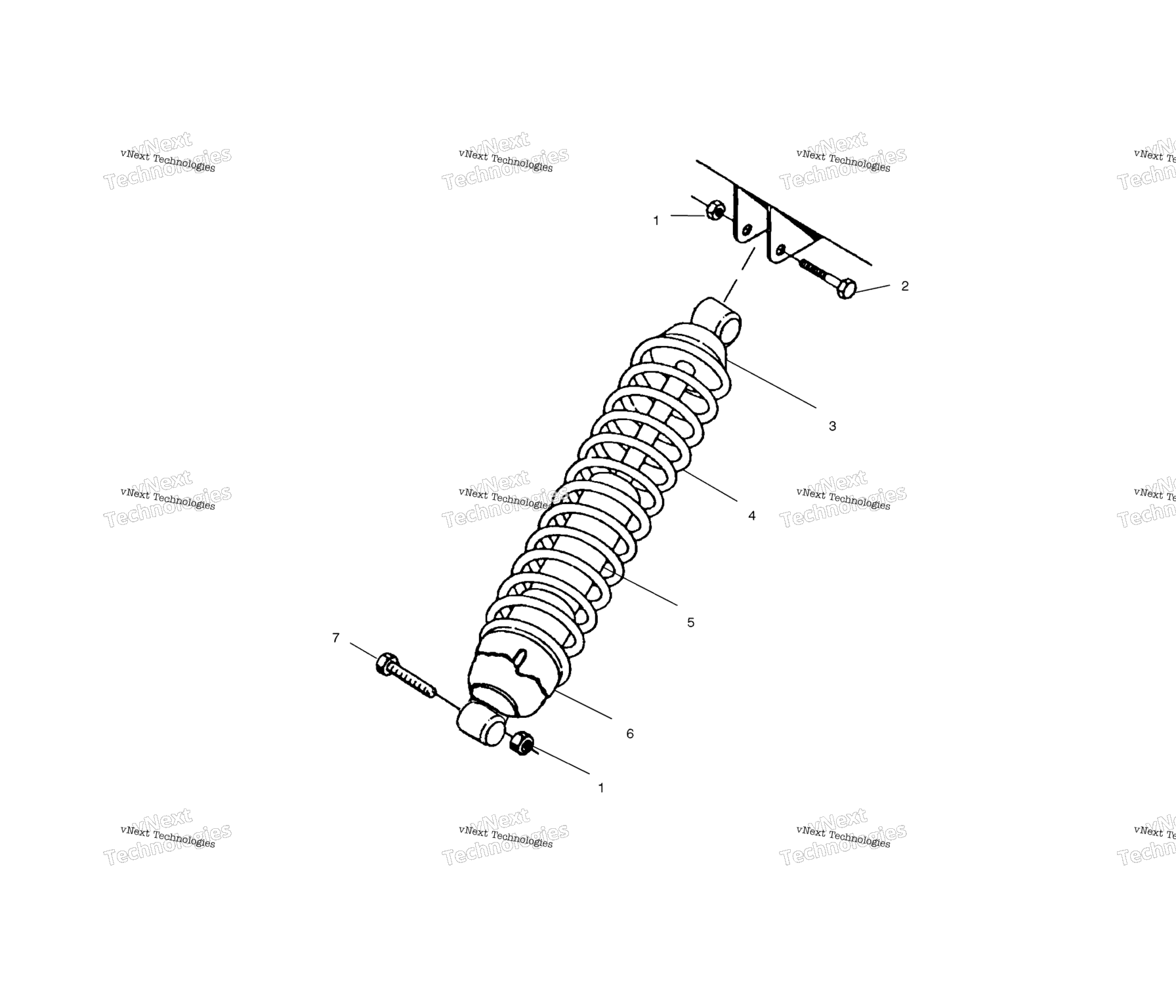 Схема узла Крепление Амортизатора A02Ba25Ca/Cb/Cd