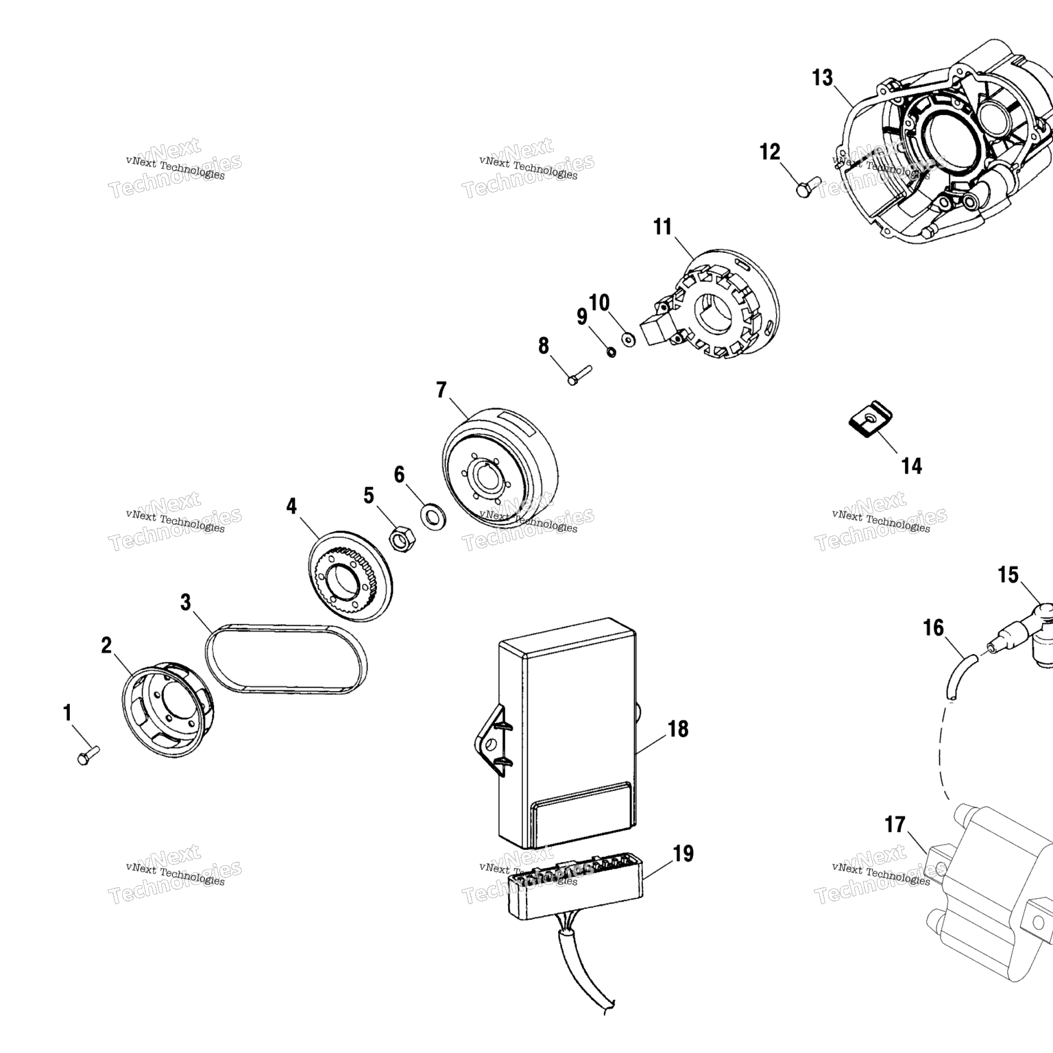 Схема узла Магнето