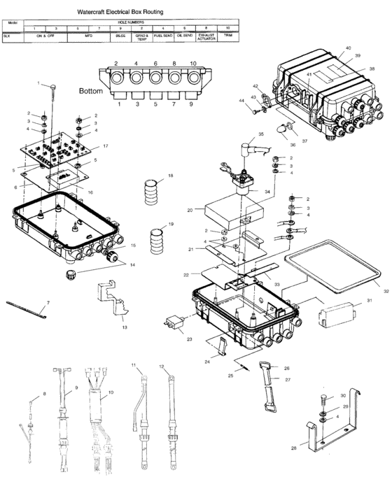 Схема узла Electrical Box (W004978I) Для Polaris Int\'l Pro 785