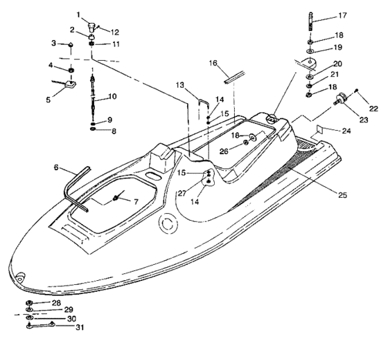 Схема узла Hull And Body Assembly (Slt 750 B944170) Для Polaris Slt