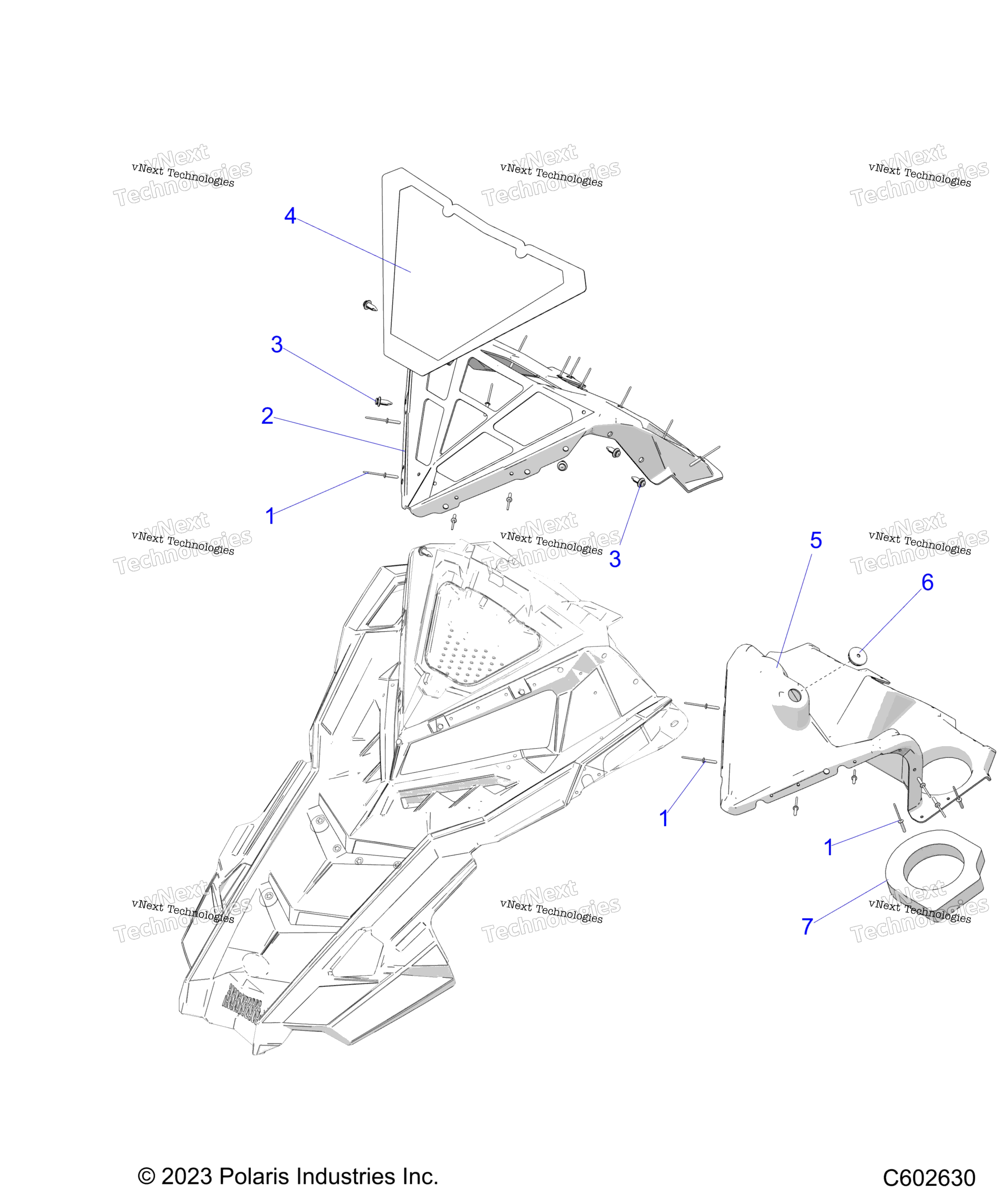 Схема узла Body, Hood, Plenum Asm. S24Mdx6Dsa/6Dea