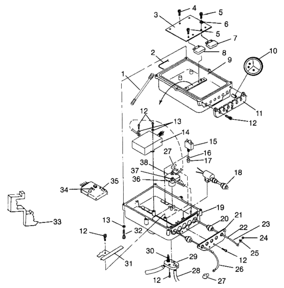 Схема узла Electrical Box (Sl 780 B964087 And Intl. Sl 780 I964087) Для Polaris Sl 780
