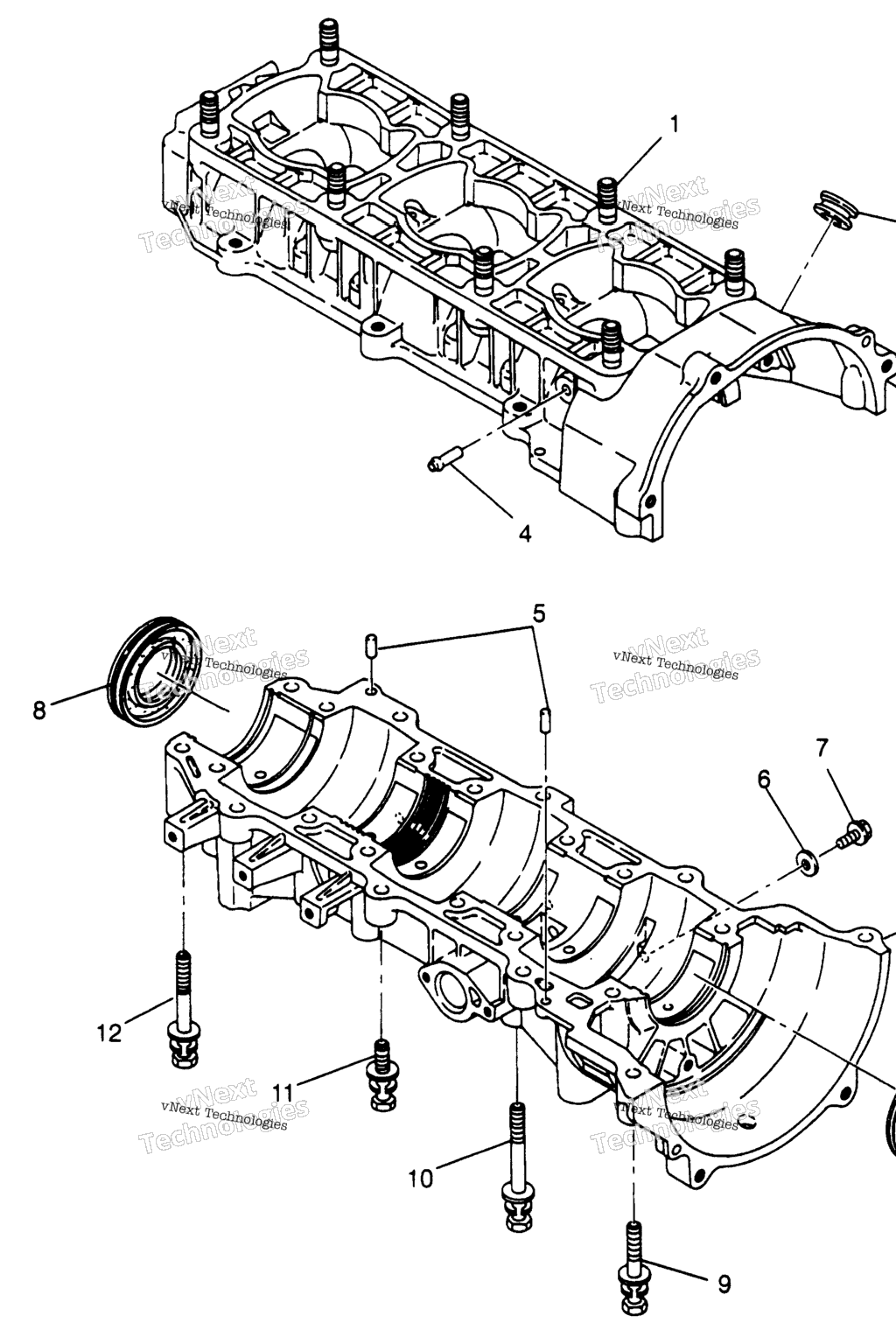 Схема узла Корпус Маховика Xlt , Xlt Sks 0970556 , & Xlt Rmk 0970956