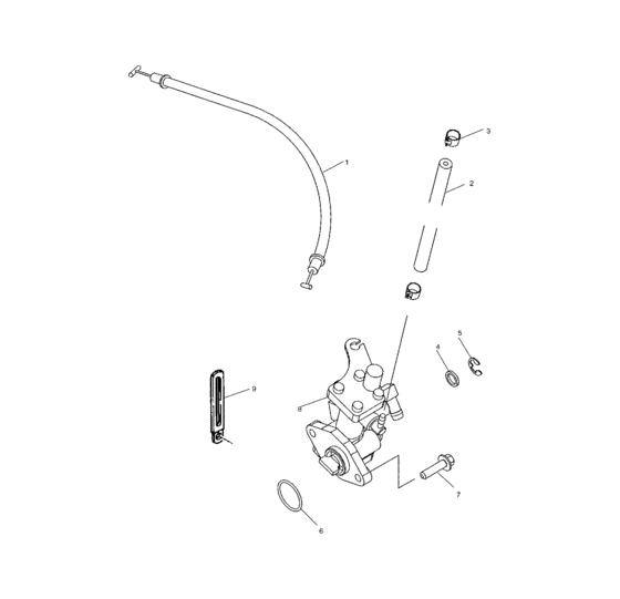 Схема узла Масляный Насос (W035297Da/W035297Ia) Для Polaris Freedom