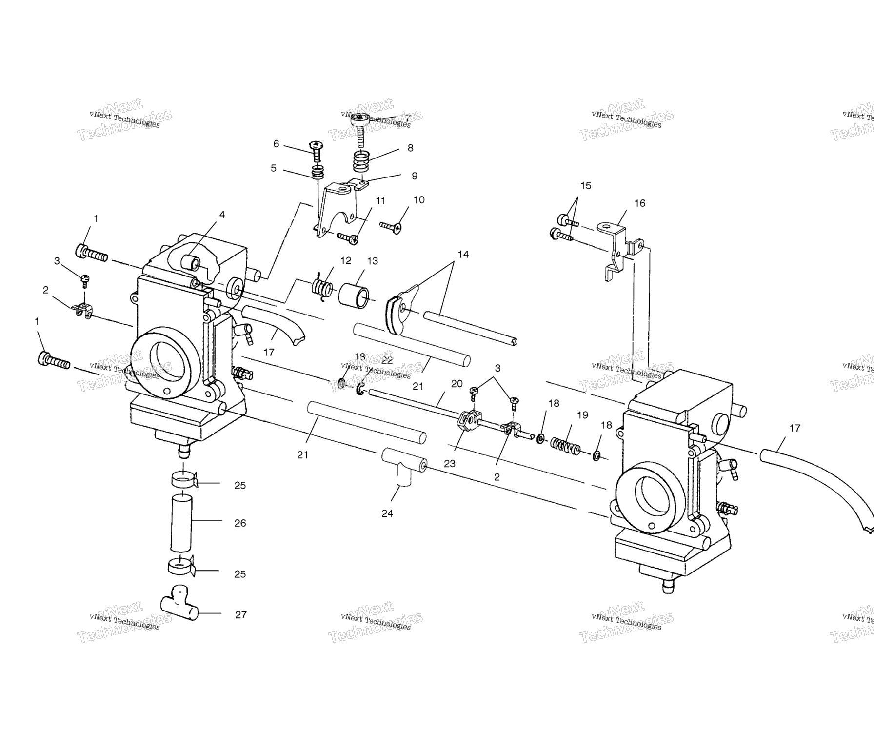 Схема узла Карбюраторы S03Nx6Es (4978197819D03)