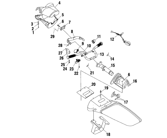 Схема узла Рулевой Механизм (W015098D) Для Polaris Genesis I
