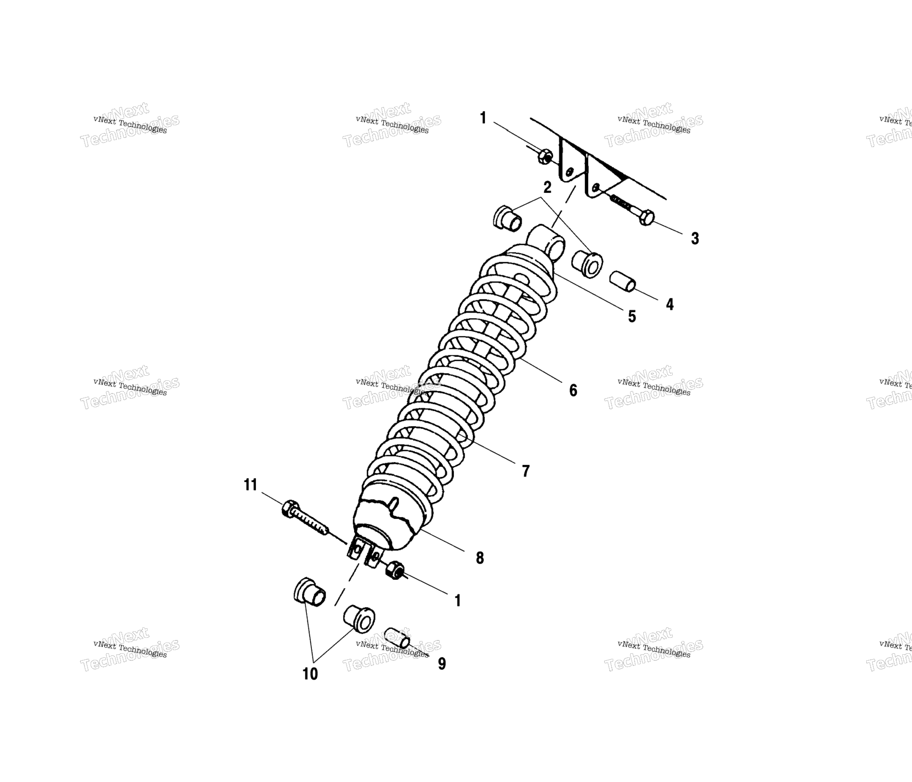 Схема узла Крепление Амортизатора A01Ck42Aa