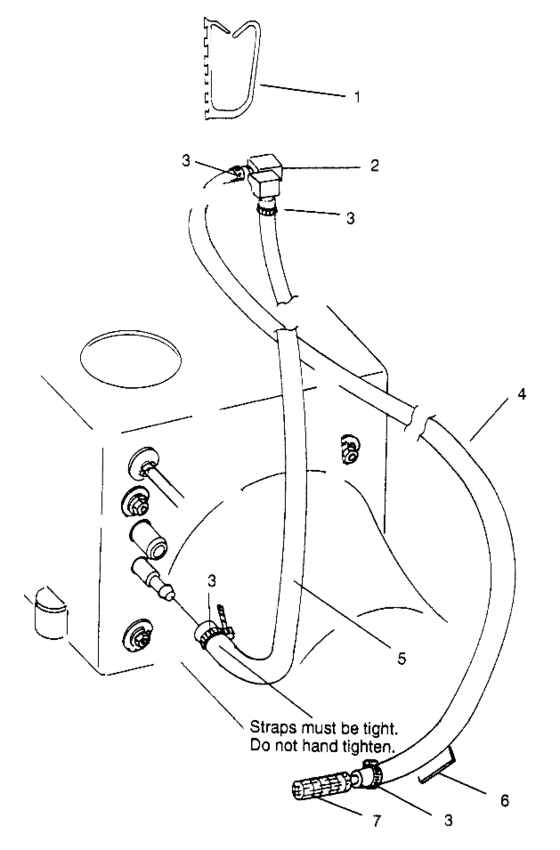 Схема узла Water Siphon (Slx 780 B964287 And Intl. Slx 780 I964287) Для Polaris Intl Slx 780