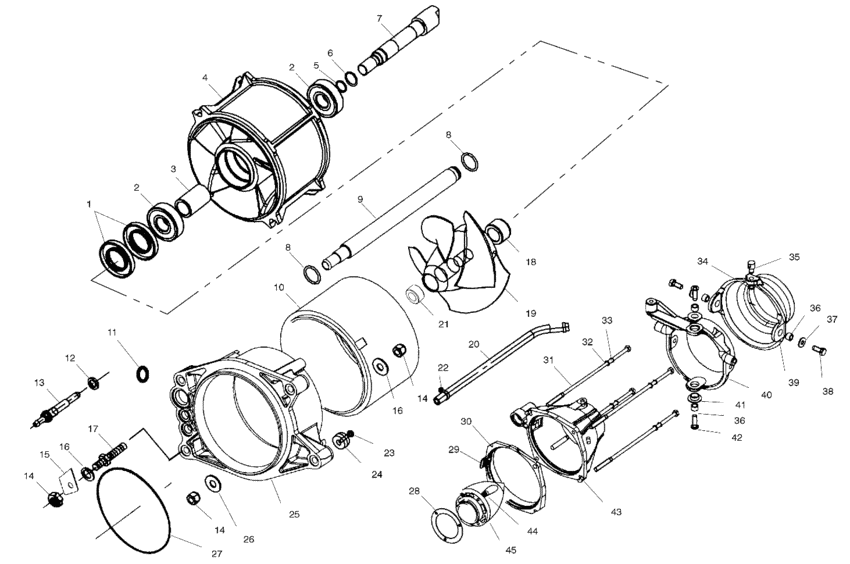Схема узла Propulsion (W004699D) Для Polaris Slx