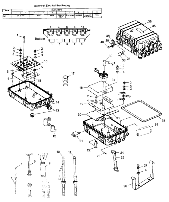 Схема узла Electrical Box (B984978) Для Polaris Intl Slx Pro 785