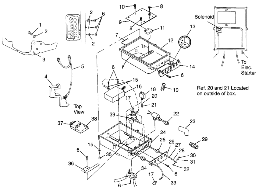Схема узла Electrical Box (Sltx B974590 And Intl. Sltx I974590) Для Polaris Intl Sltx