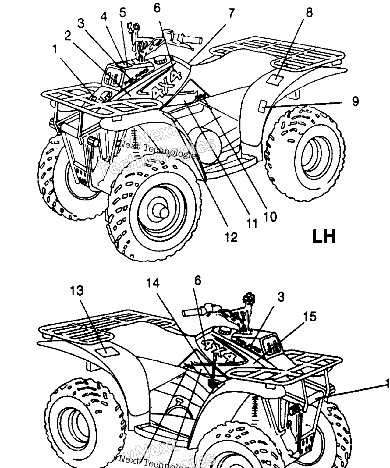 Схема узла Наклейки 4X4 300