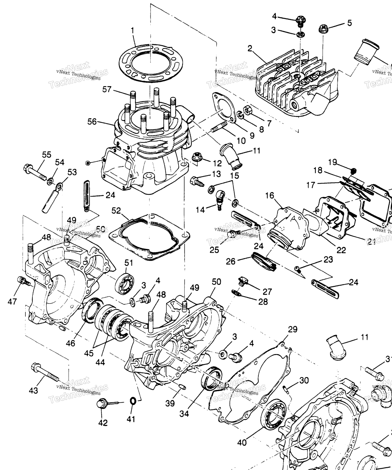 Схема узла Корпус Редуктора И Цилиндр Sport 400L W97Ba38C (4940124012C011)