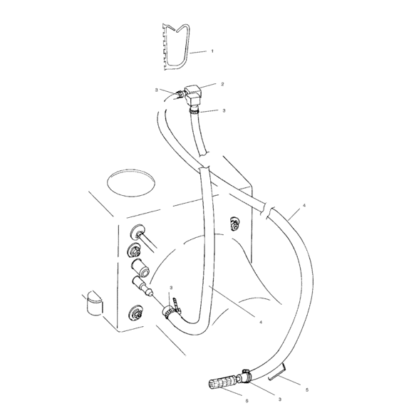 Схема узла Water Siphon (W005098I) Для Polaris Genesis Ffi