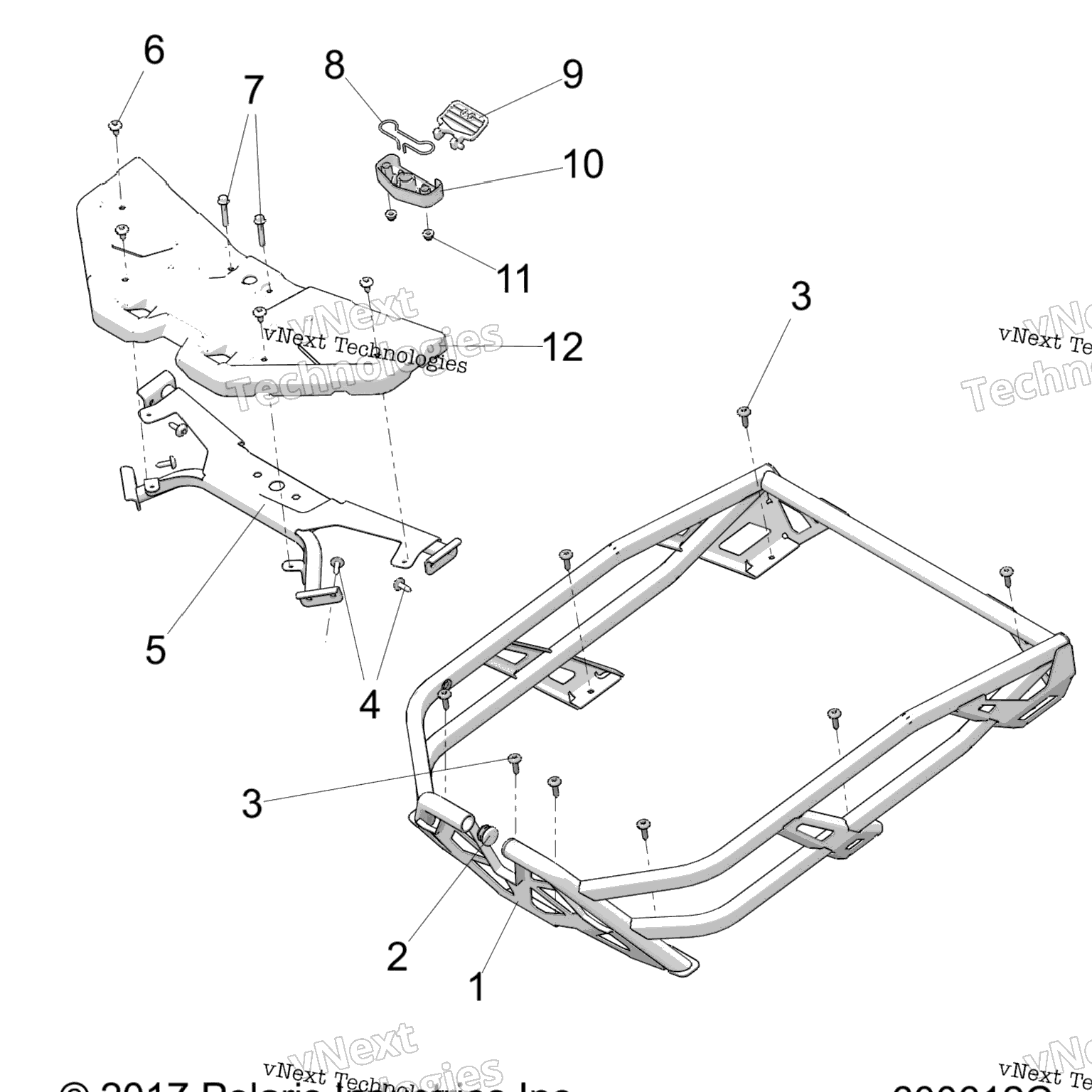 Схема узла Chassis, Rack Asm., Adventure S21Fje8