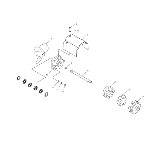 Схема узла Drive System (W035402Da) Для Polaris Octane