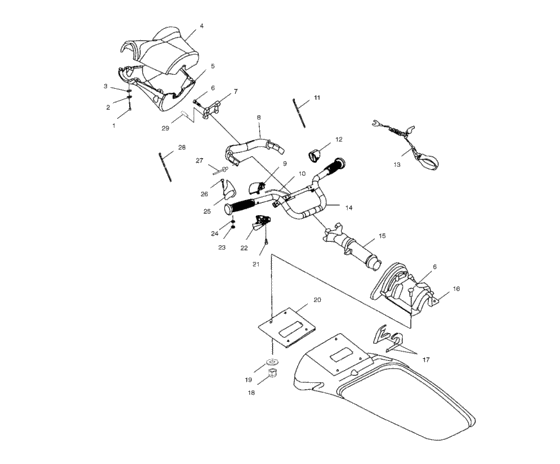 Схема узла Рулевой Механизм (W025101C/W025101D/W025101I) Для Polaris Int\'l Virage I