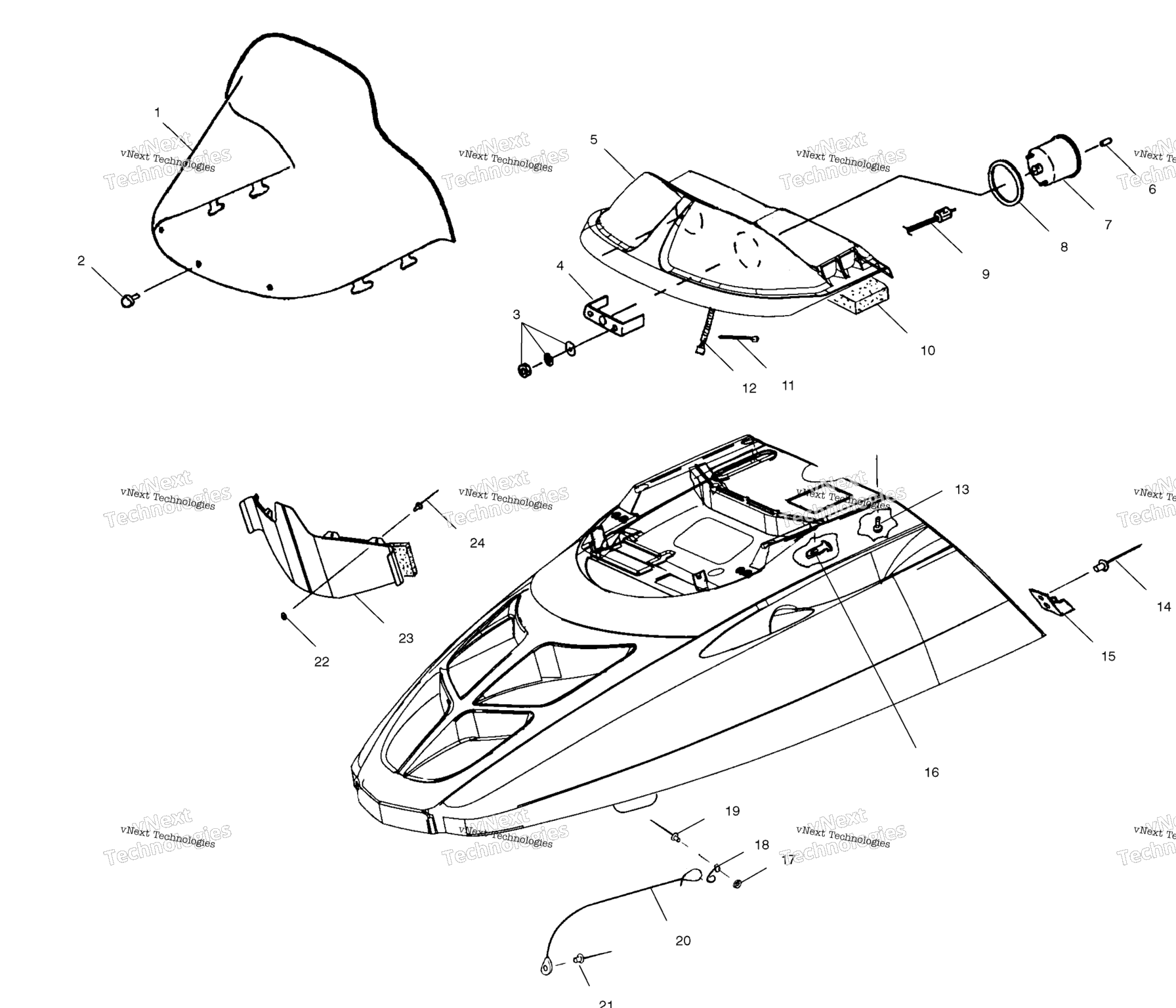 Схема узла Капот S03Su5Bs/Bsa
