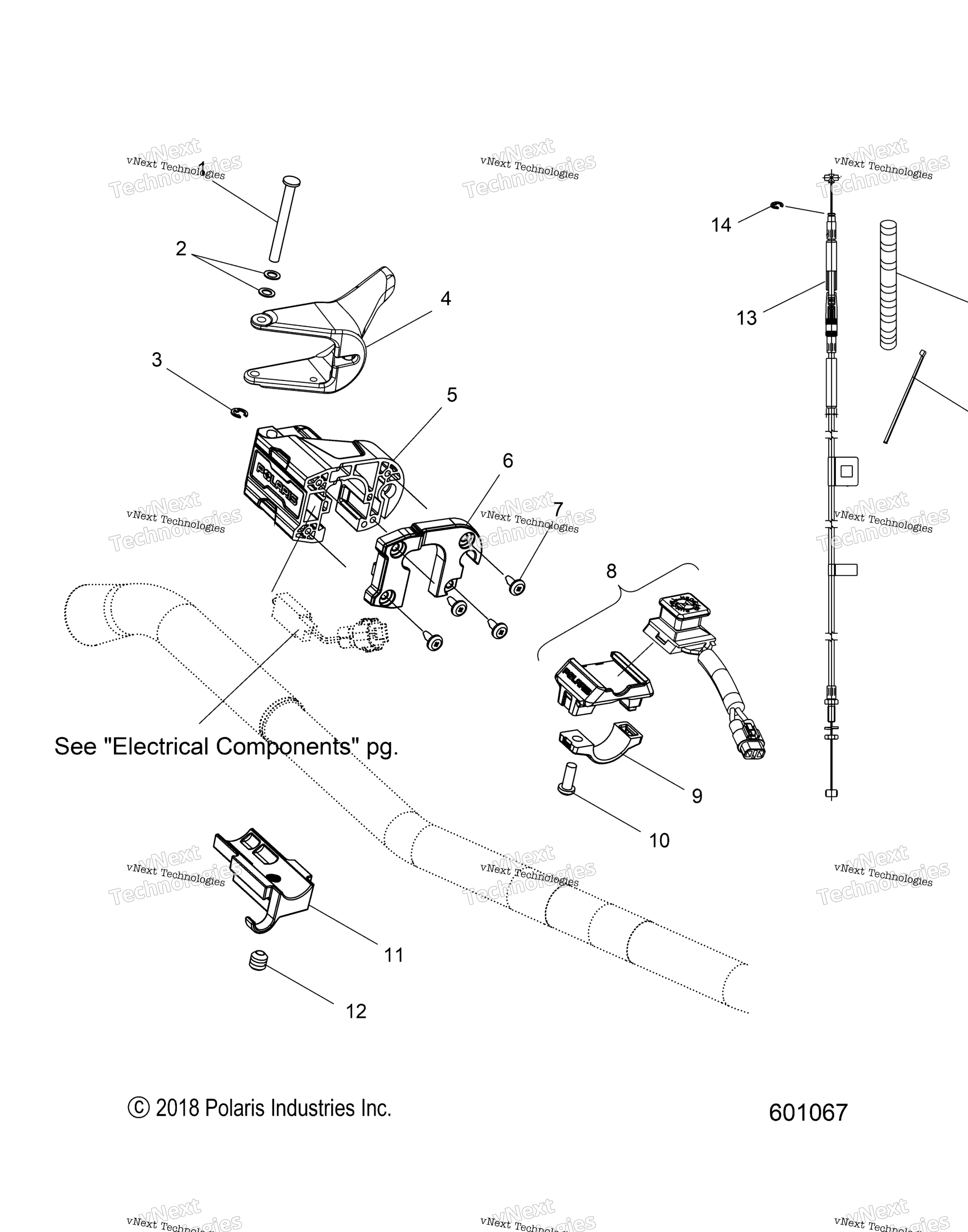 Схема узла Engine, Throttle Control Asm. All Options