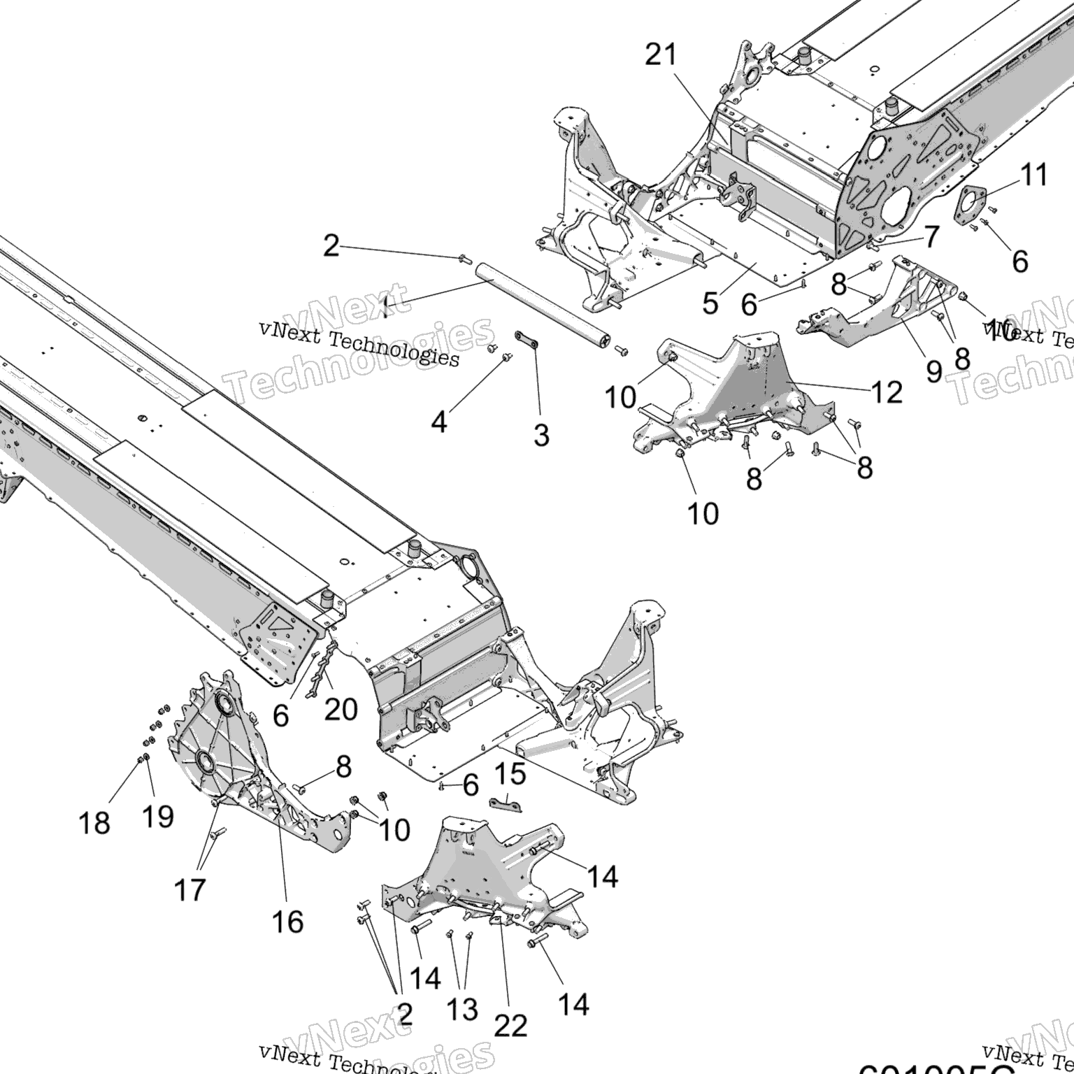 Схема узла Chassis, Bulkhead Asm. All Options