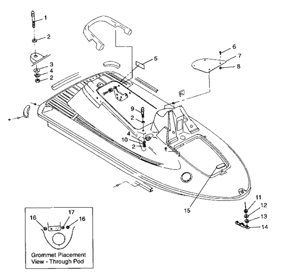 Схема узла Hull And Body (I984978) Для Polaris Intl Slx Pro 785