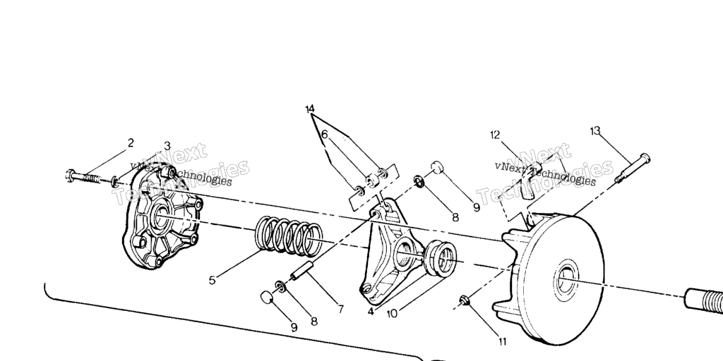 Схема узла Сборка Приводного Сцепления