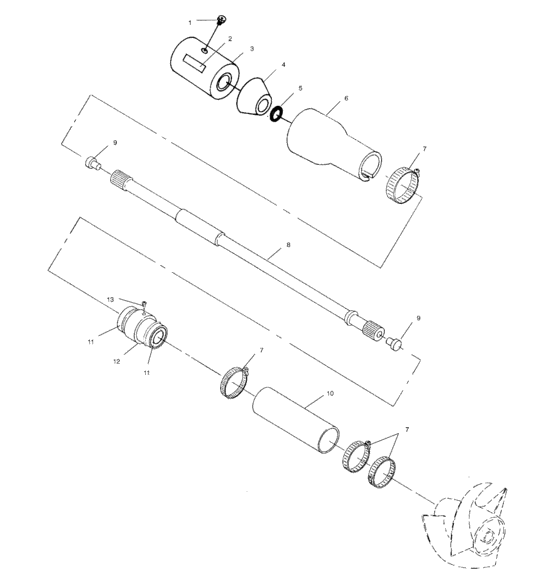 Схема узла Drive System (W004978I) Для Polaris Int\'l Pro 785