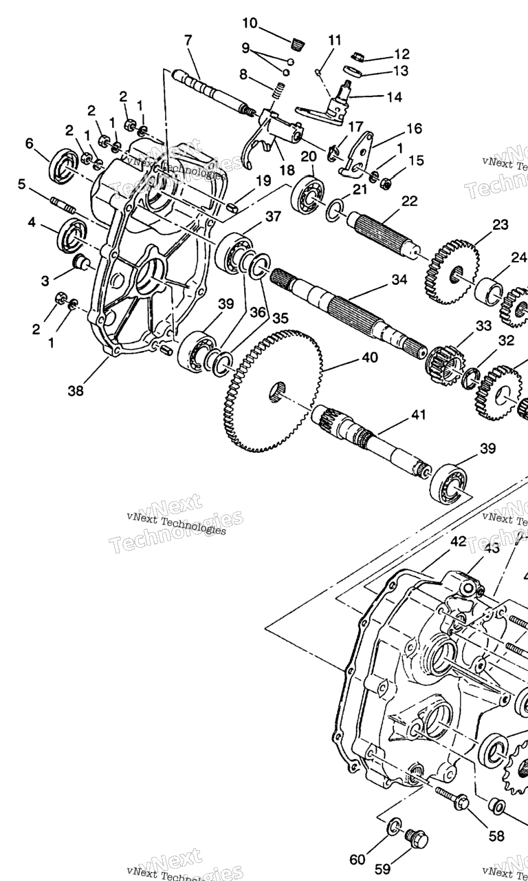 Схема узла Корпус Редуктора 4X4 350L