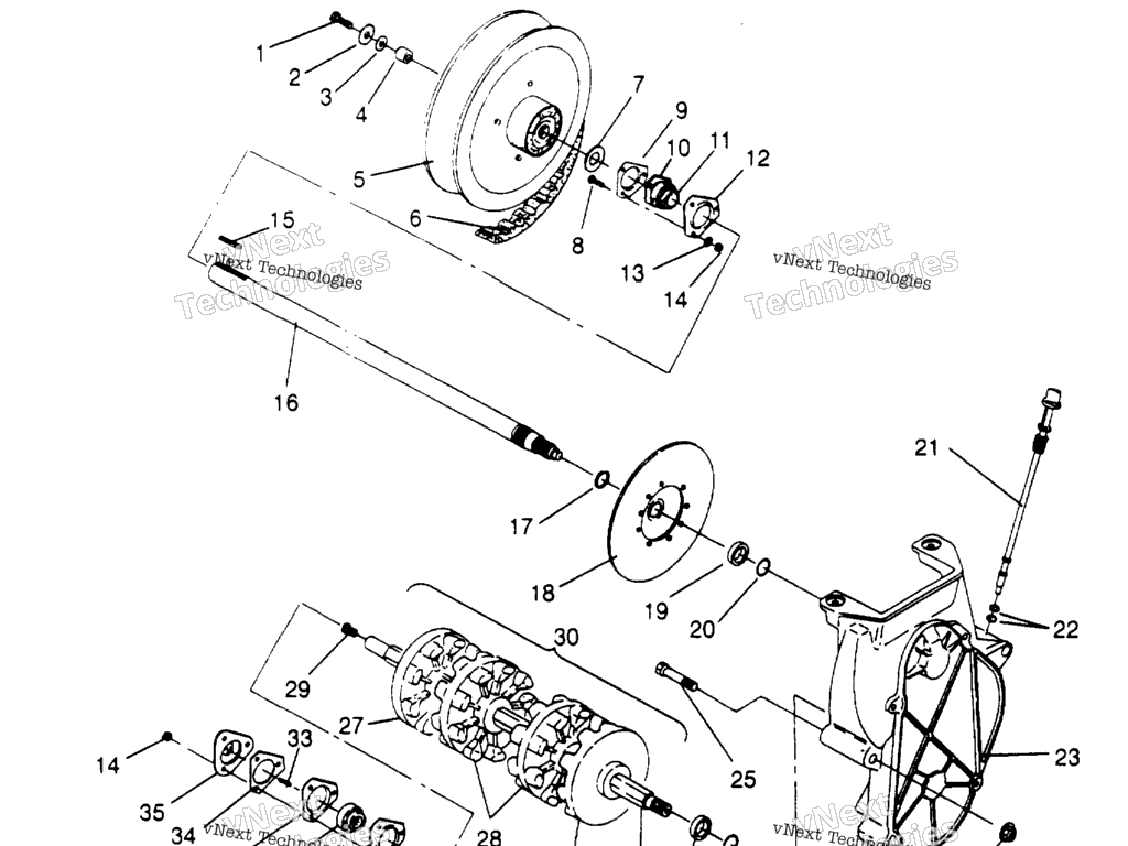 Схема узла Сборка Привода Xlt , Xlt Sks 0950556 , Xlt Sks Euro E950556 &