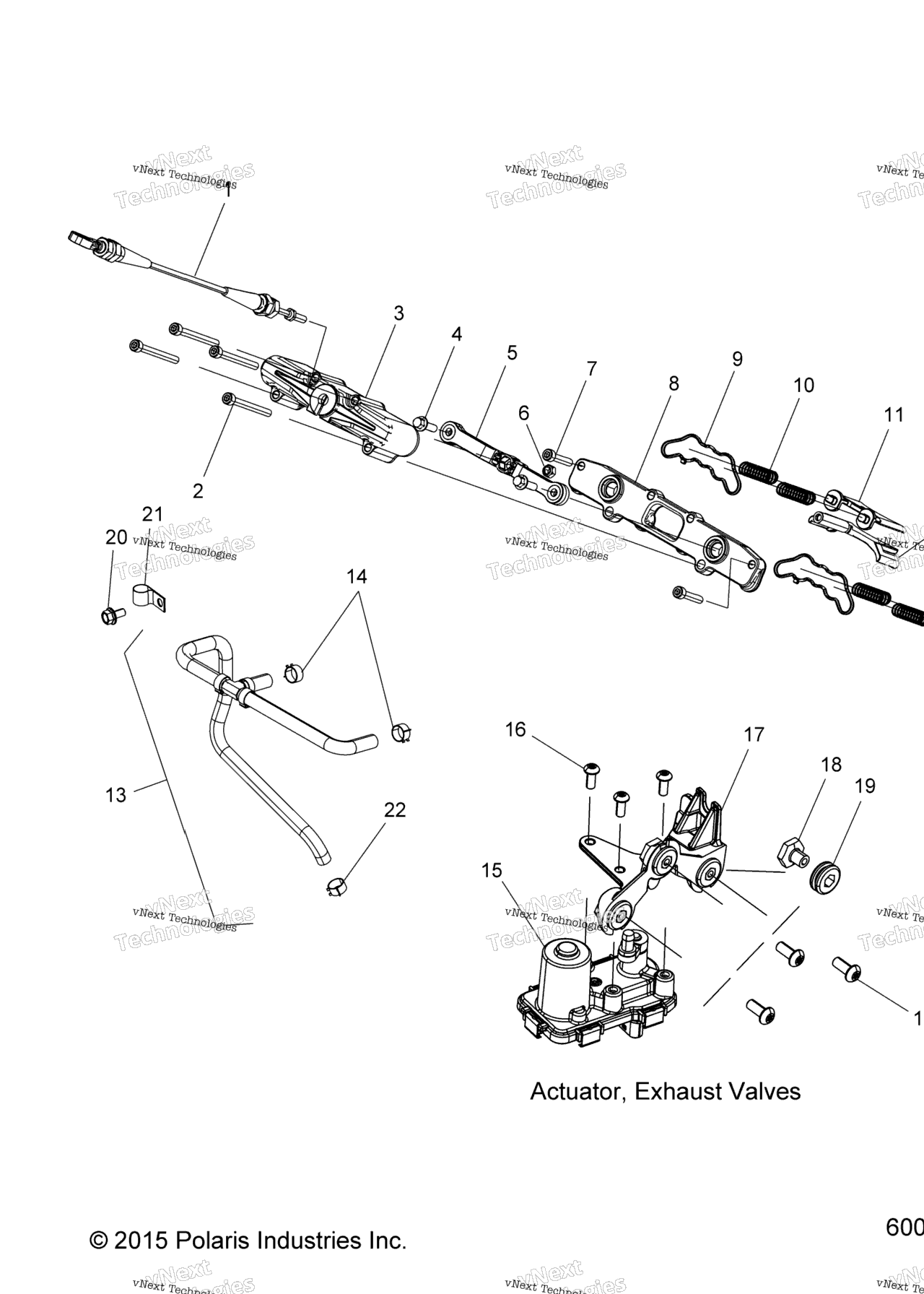 Схема узла Engine, Exhaust Valve Asm. All Options