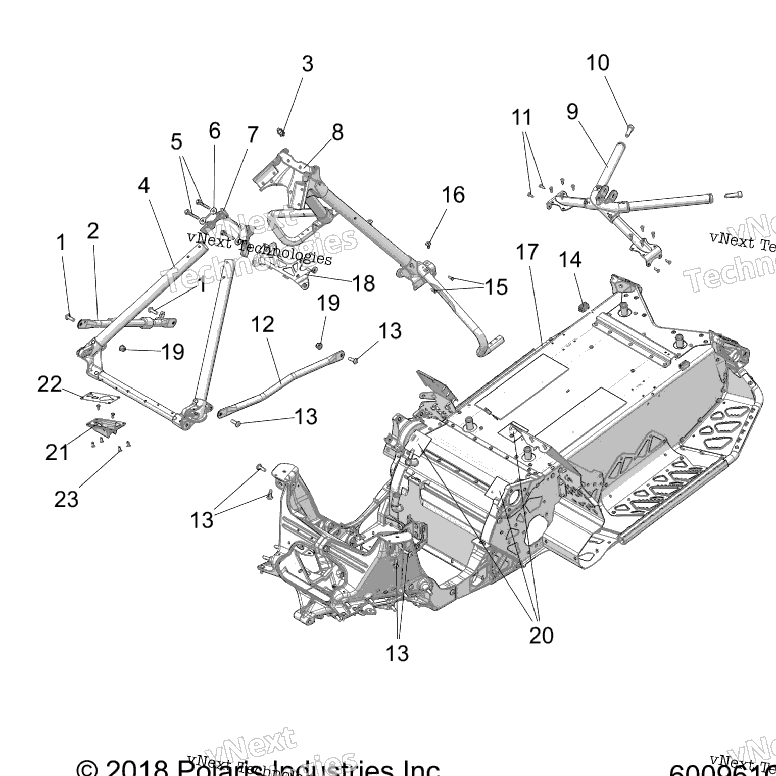 Схема узла Chassis, Chassis Asm. & Over Structure All Options