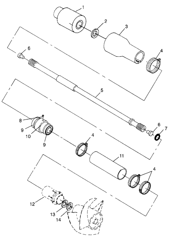 Схема узла Drive System (Hurricane B964466 And Intl. Hurricane I964466) Для Polaris Hurricane