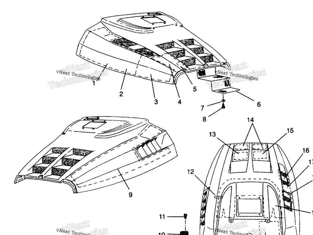 Схема узла Капотное Пено-Foil Widetrak Lx