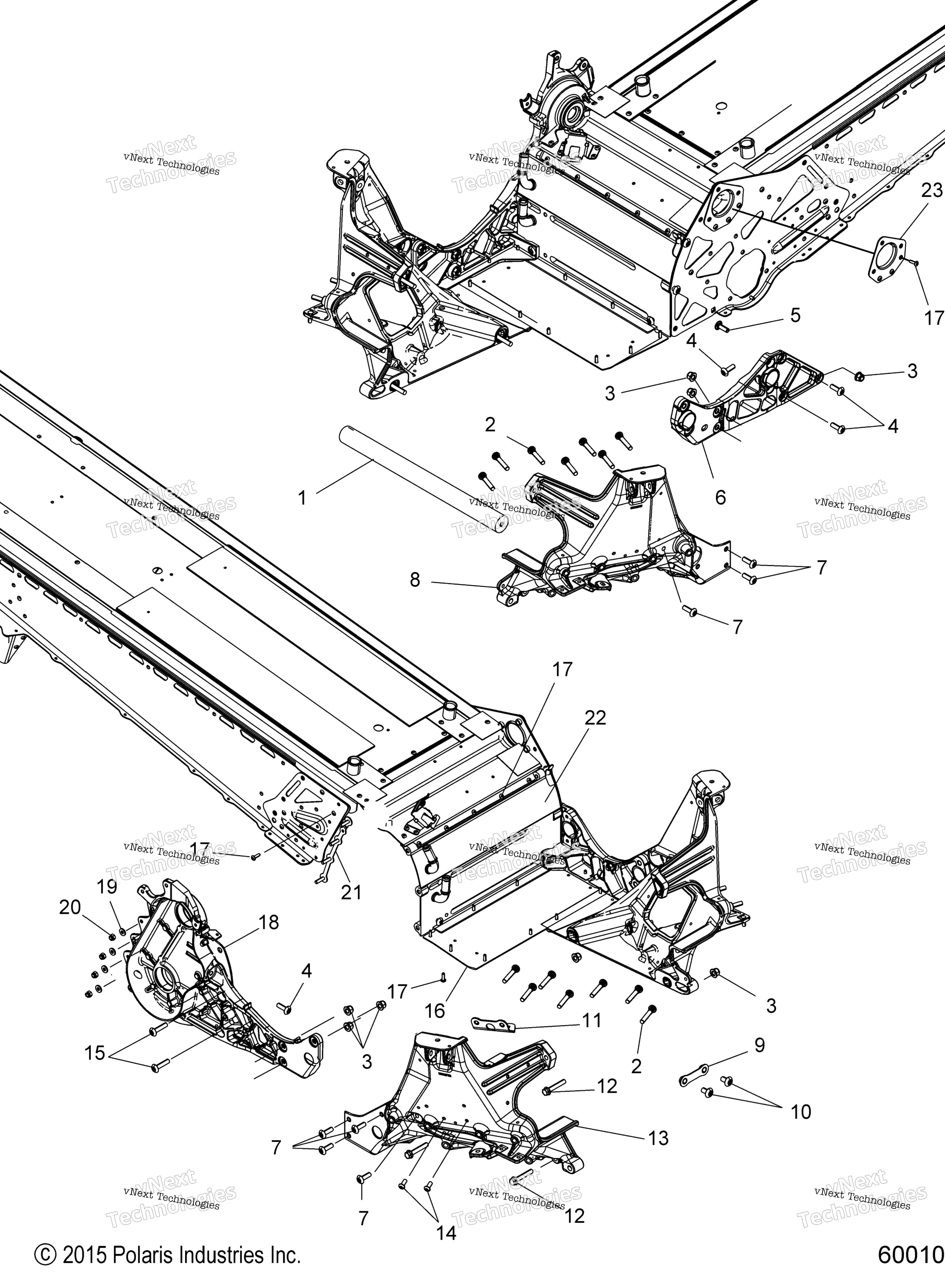 Схема узла Chassis, Bulkhead Asm. All Options