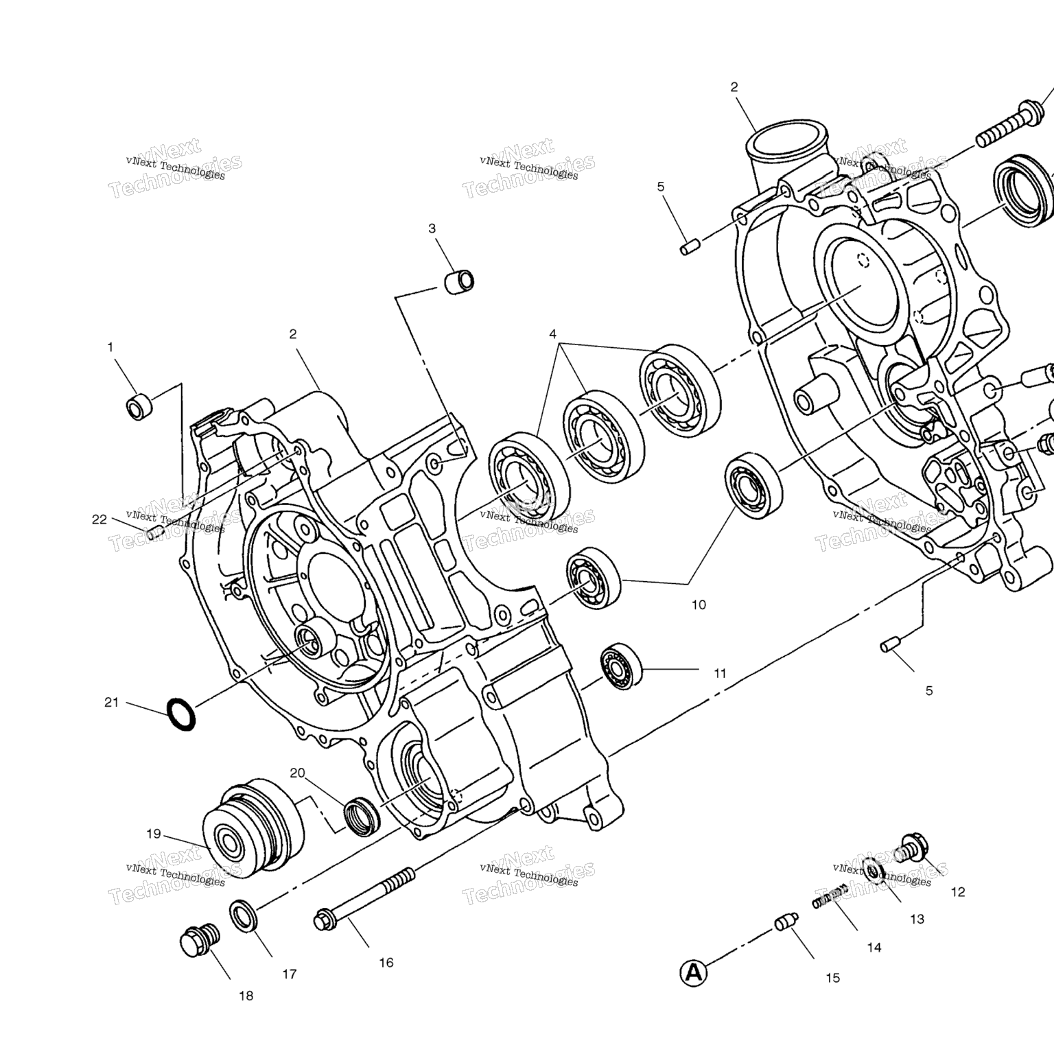 Схема узла Картера A01Cl50Aa