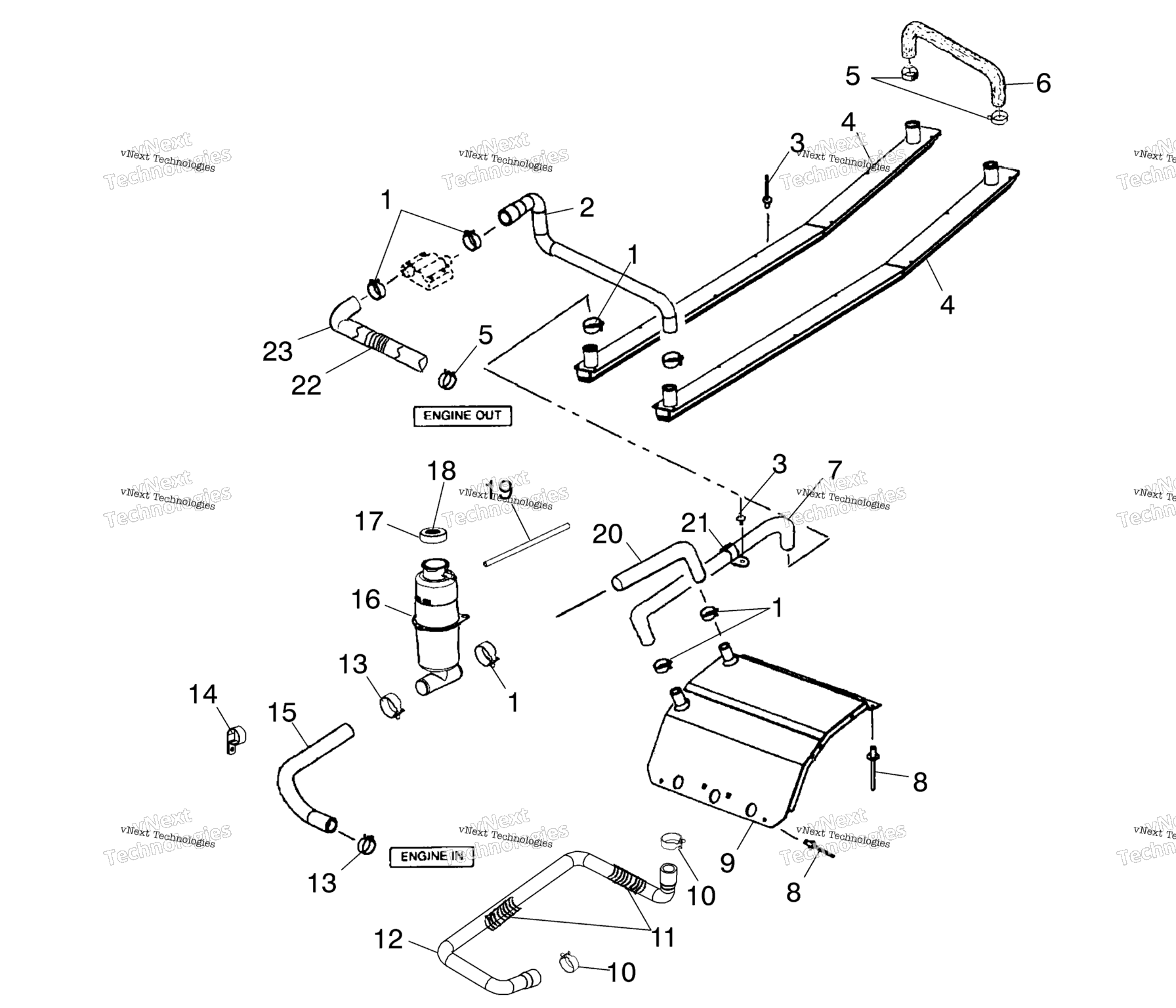 Схема узла Система Охлаждения