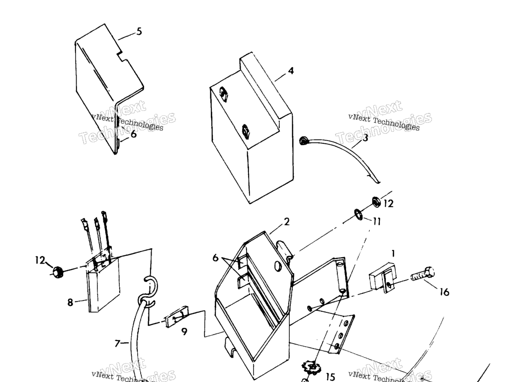 Схема узла Battery Box Asm. 650 Rxl