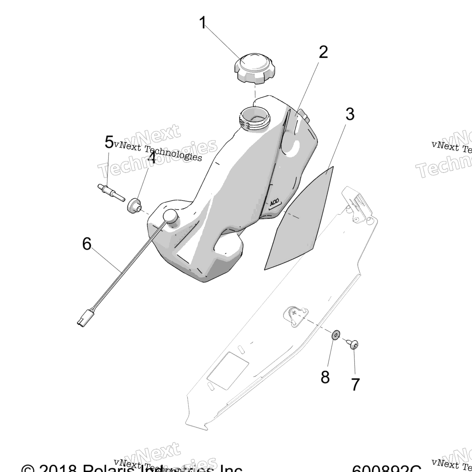 Схема узла Engine, Oil Bottle Asm. S20Eef6Ps/Pel