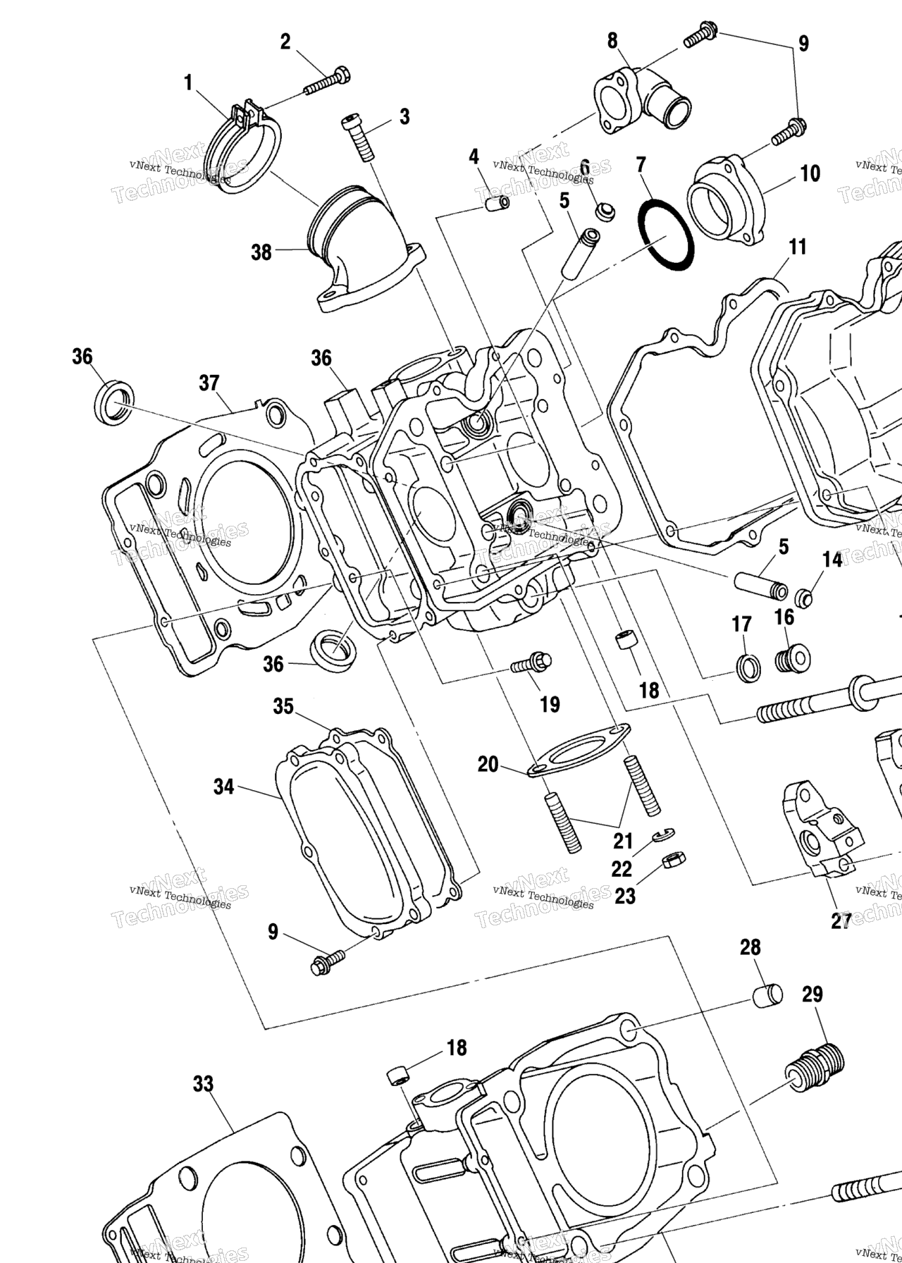 Схема узла Цилиндры A01Bg50(Ab) (4963766376D001)