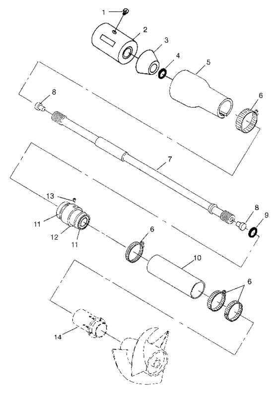 Схема узла Drive System (B974978) Для Polaris Slx Pro 785
