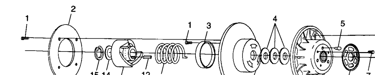 Схема узла Приводной Вариатор