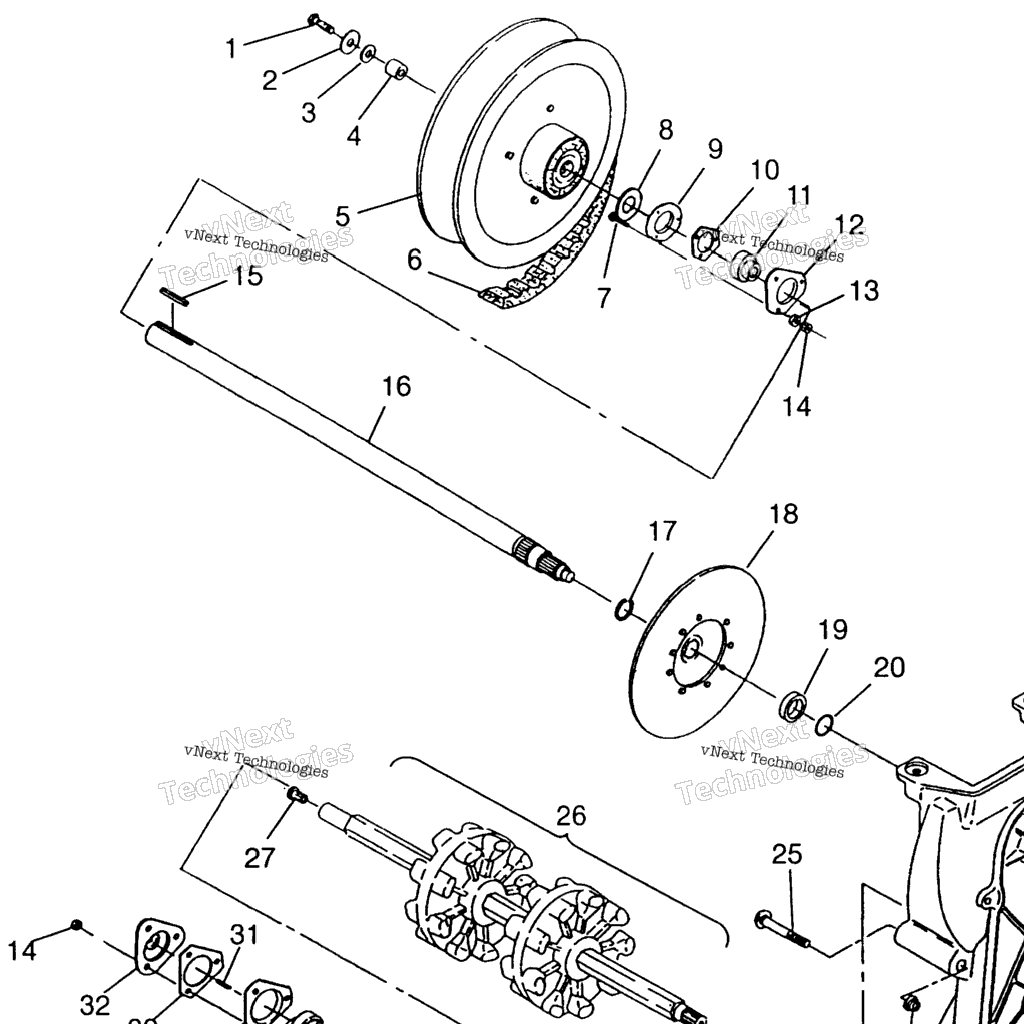 Схема узла Приводной Агрегат 440 Xc