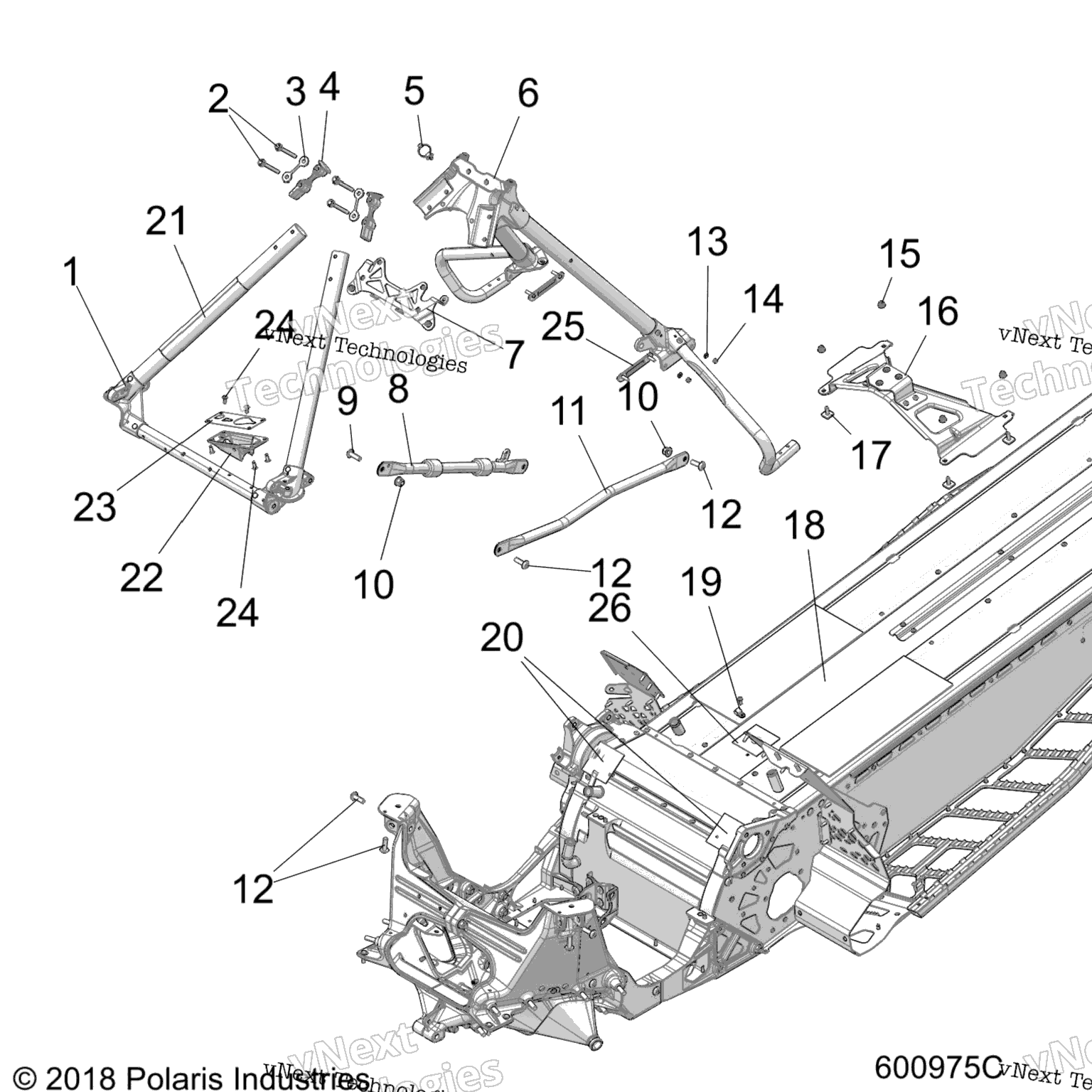 Схема узла Chassis, Chassis Asm. & Over Structure