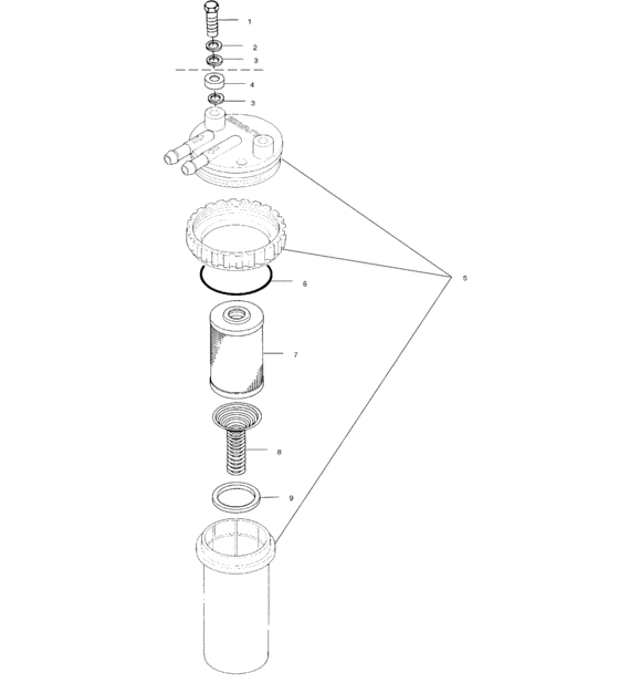 Схема узла Fuel/Water Separator (W015197D) Для Polaris Int\'l Virage