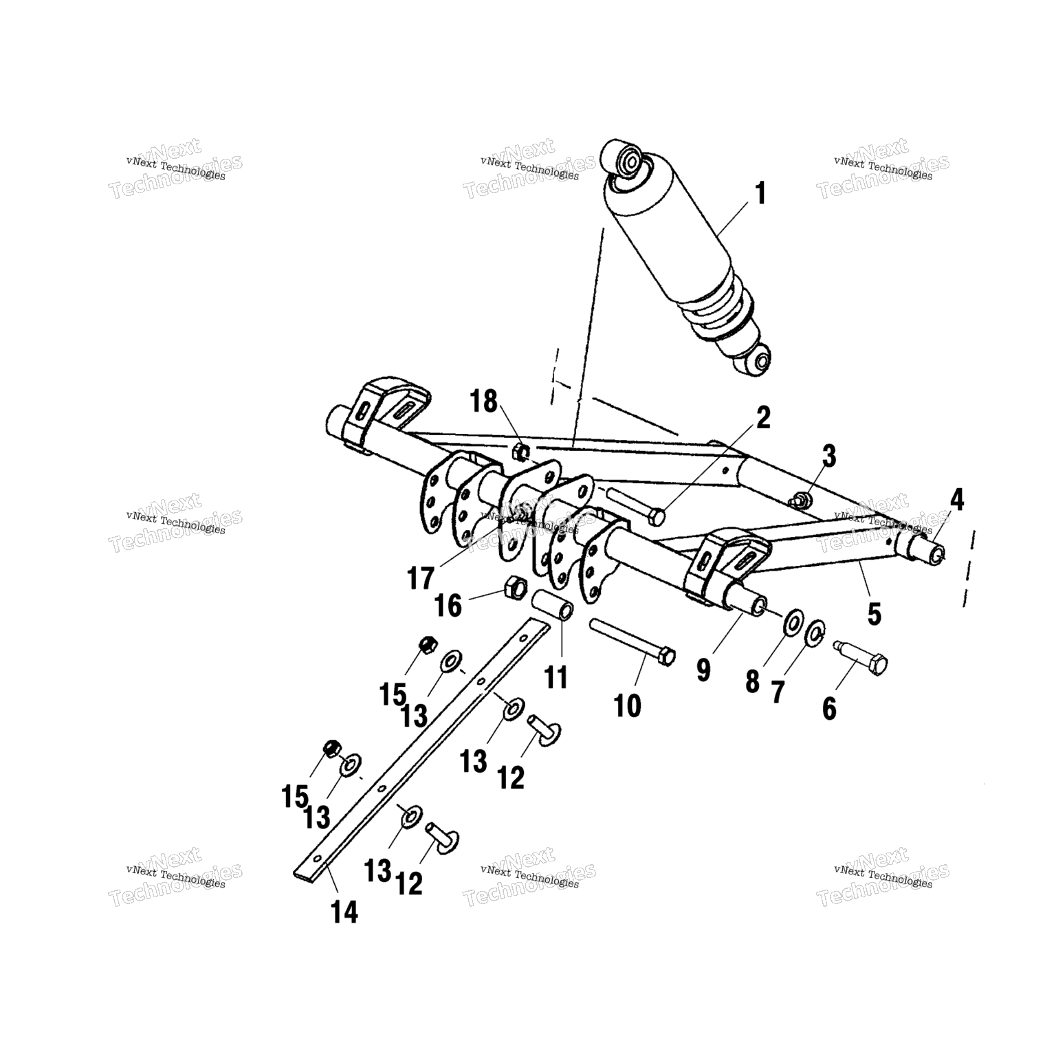 Схема узла Переднийtorque Arm S02Nl8Cs/Csa