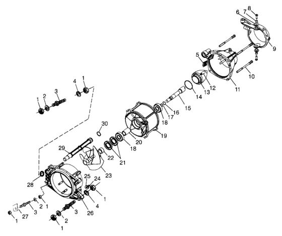 Схема узла Propulsion (Hurricane B974473 And Intl. Hurricane I974473) Для Polaris Intl Hurricane